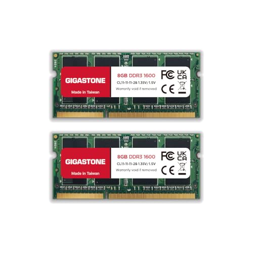 Gigastone 16GB (2x8GB) DDR3 SO-DIMM 1600MHz
